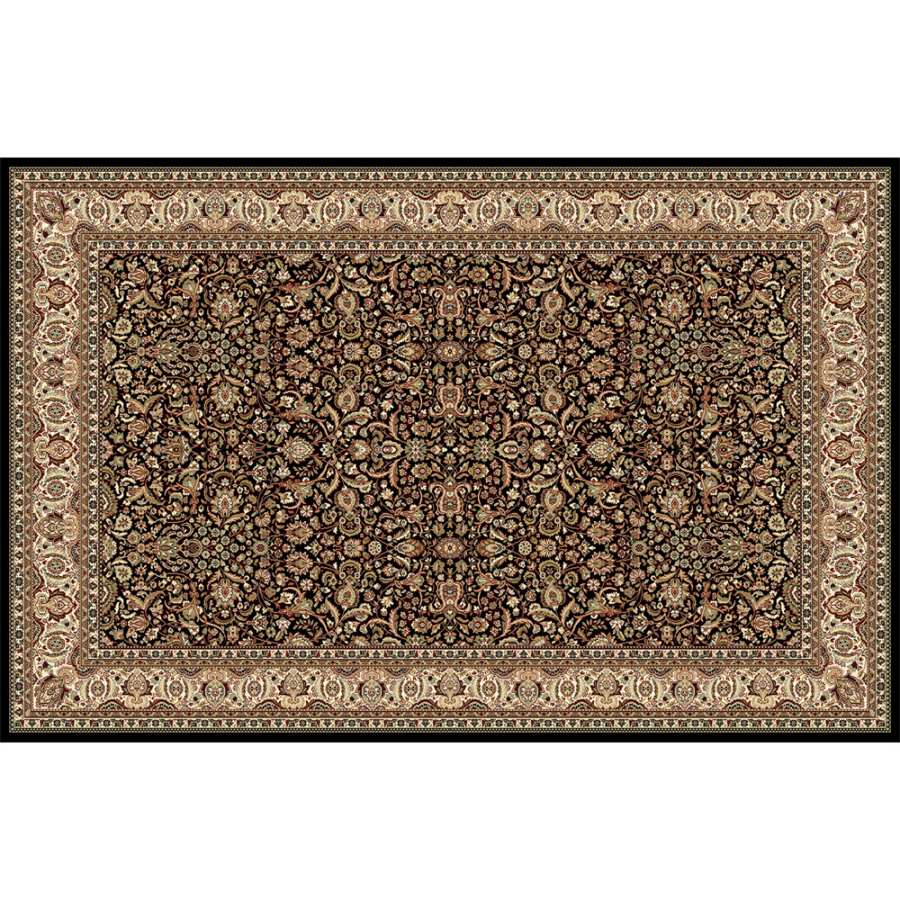 Home Dynamix Classic Rectangular Black Woven Area Rug (Common 5 ft x 8 ft; Actual 5.16 ft x 7.5 ft)