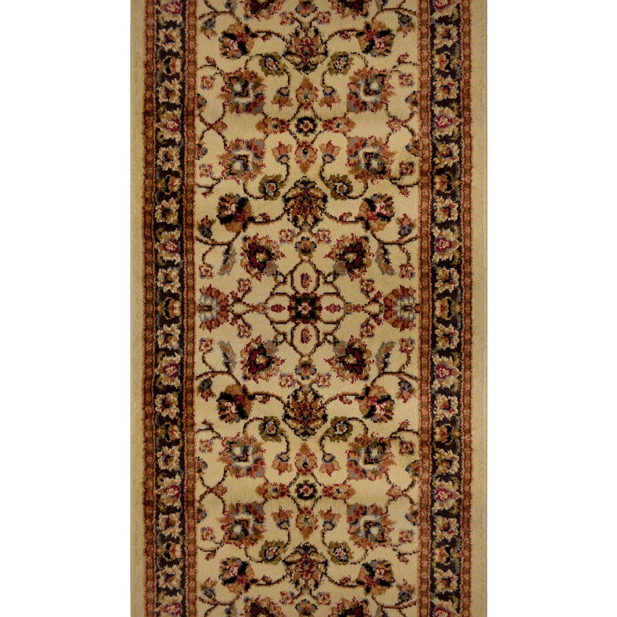 Home Dynamix Paris 2 ft 3 in W x 26 ft L Ivory Runner