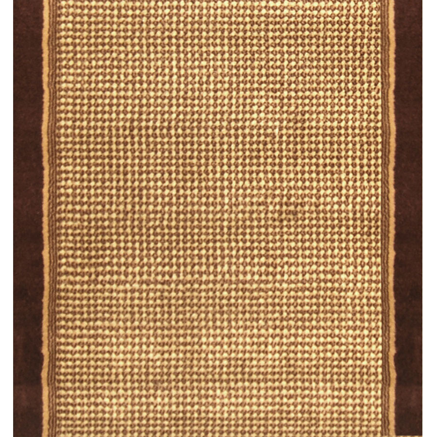 Home Dynamix Madrid 2 ft 3 in W x 25 ft L Brown Runner