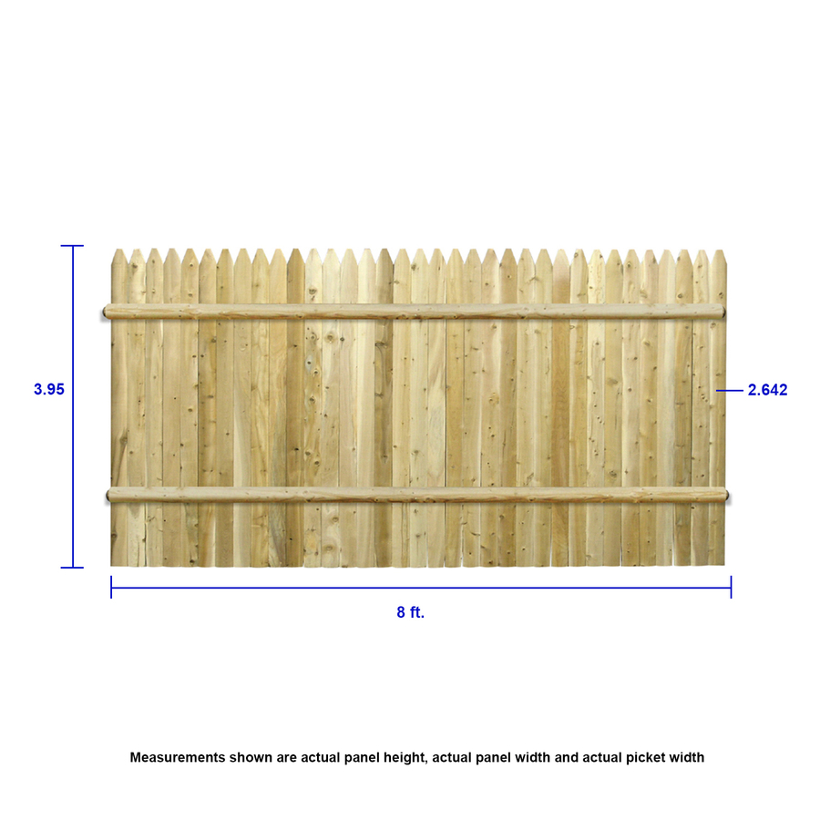 Severe Weather 5 8 In X 5 1 2 In W X 8 Ft H Pressure Treated Southern Yellow Pine Dog Ear Fence Picket In The Wood Fence Pickets Department At Lowes Com