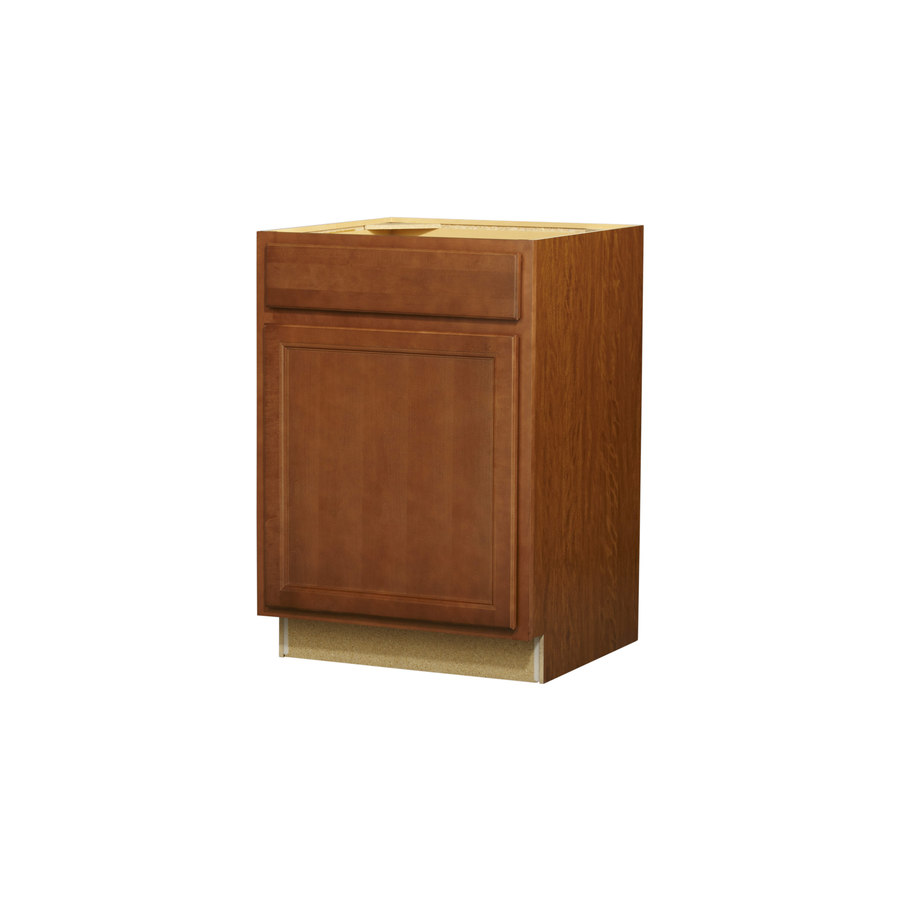 Kitchen Classics 35 in H x 24 in W x 24 in D Napa Saddle Door and Drawer Base Cabinet