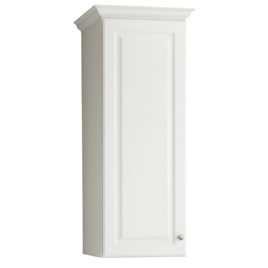 Style Selections Northrup 49 in H x 18 in W x 21 in D White Linen Cabinet