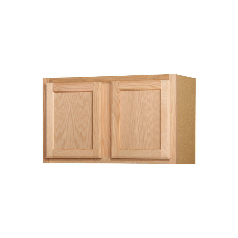 Kitchen Classics 18 in x 30 in x 12 in Oak Unfinished Double Door Kitchen Wall Cabinet