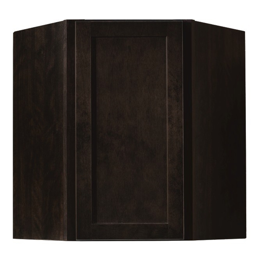 Kitchen Classics Brookton 30 in x 24 in x 12 in Chocolate Espresso Birch Corner Kitchen Wall Cabinet