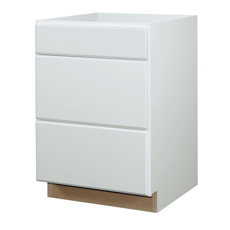 Kitchen Classics Concord 35 in x 24 in x 23.75 in White Concord Drawer Base Cabinet