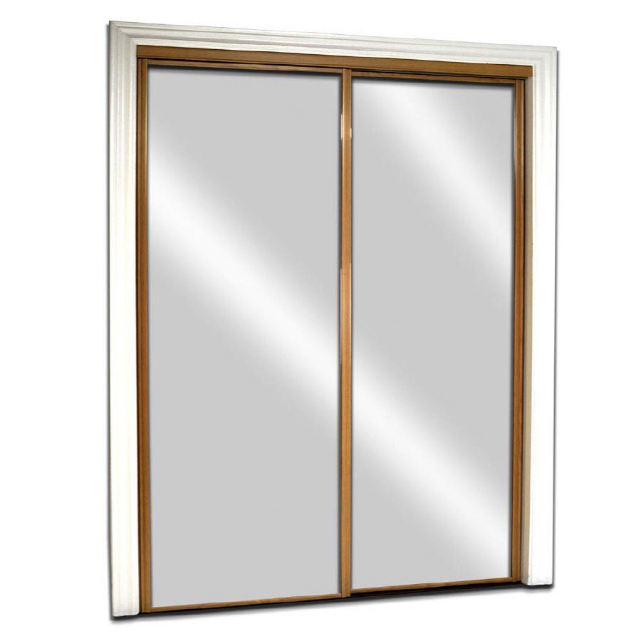 ReliaBilt Mirrored Sliding Door (Common 80.5 in x 48 in; Actual 80 in x 48 in)