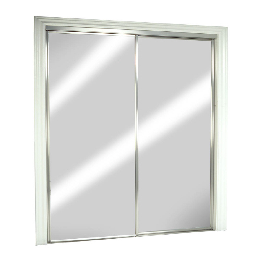 ReliaBilt Mirrored Sliding Door (Common 80.5 in x 48 in; Actual 80 in x 48 in)