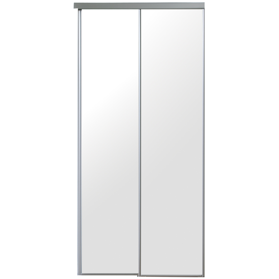 ReliaBilt Mirrored Sliding Door (Common 80.5 in x 48 in; Actual 80 in x 48 in)