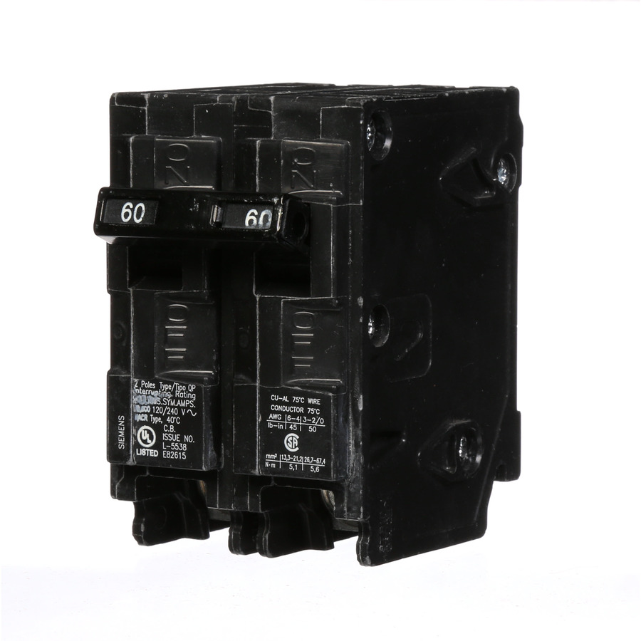 Siemens QP 60 Amp Double Pole Circuit Breaker