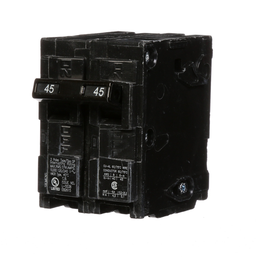 Siemens QP 45 Amp Double Pole Circuit Breaker