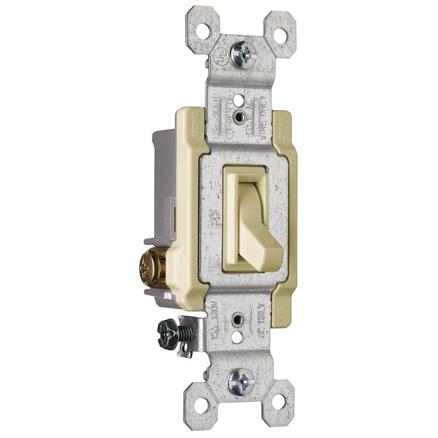 Pass & Seymour/Legrand 15 Amp Ivory 3 Way Light Switch