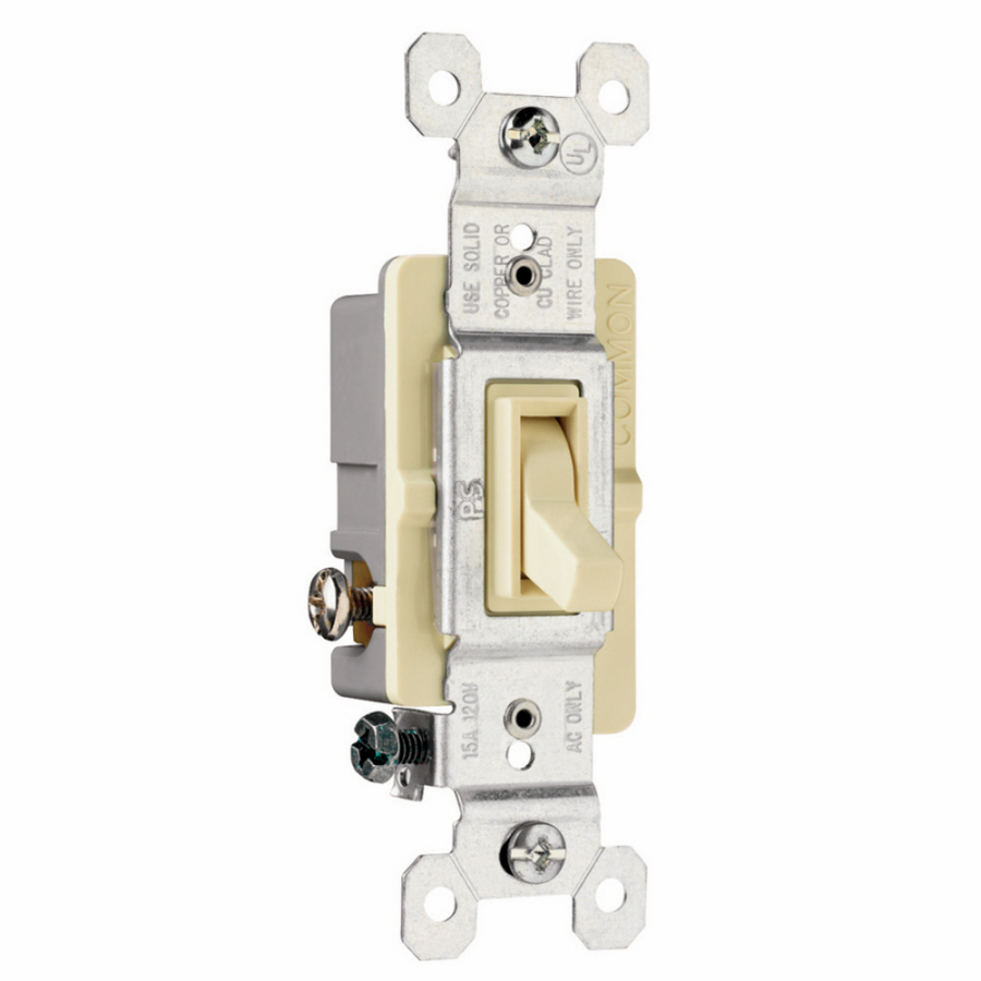 Ver Pass & Seymour/Legrand 15 Amp Ivory 3 Way Light Switch at Lowes 