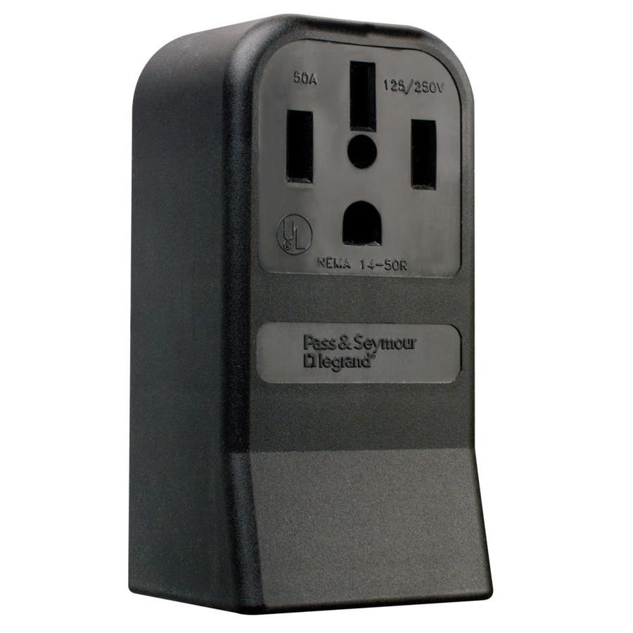 Pass & Seymour/Legrand 50 Amp Surface Mount Appliance Electrical Outlet