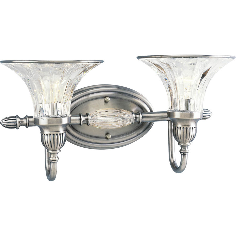 Thomasville Lighting 2 Light Roxbury Classic Silver Bathroom Vanity Light