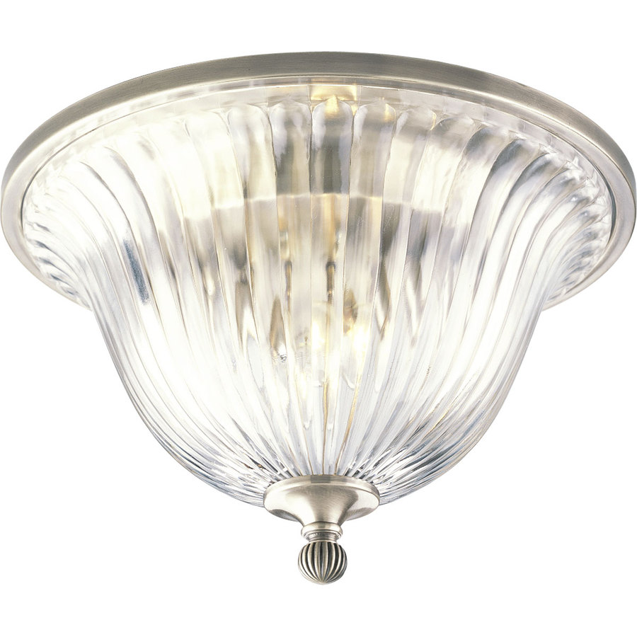 Progress Lighting Roxbury 14.5 in W Classic Silver Ceiling Flush Mount