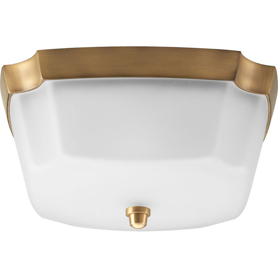 Progress Lighting Addison 12.625 in W Brushed Bronze Ceiling Flush Mount