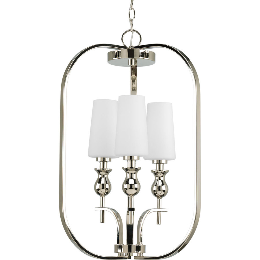 Progress Lighting Ladyluck 3 Light Polished Nickel Chandelier