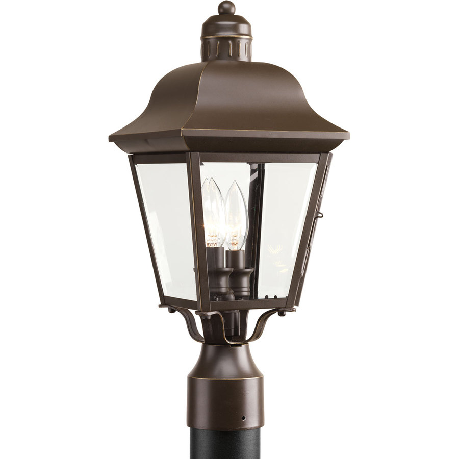 Progress Lighting Andover 17.75 in H Antique Bronze Post Light