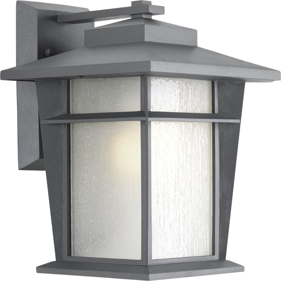 Progress Lighting Loyal 12.875 in H Textured Graphite Outdoor Wall Light ENERGY STAR