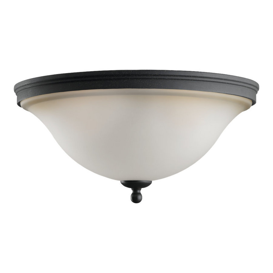 Sea Gull Lighting 14 1/8 in W Forged Iron Flush Mount