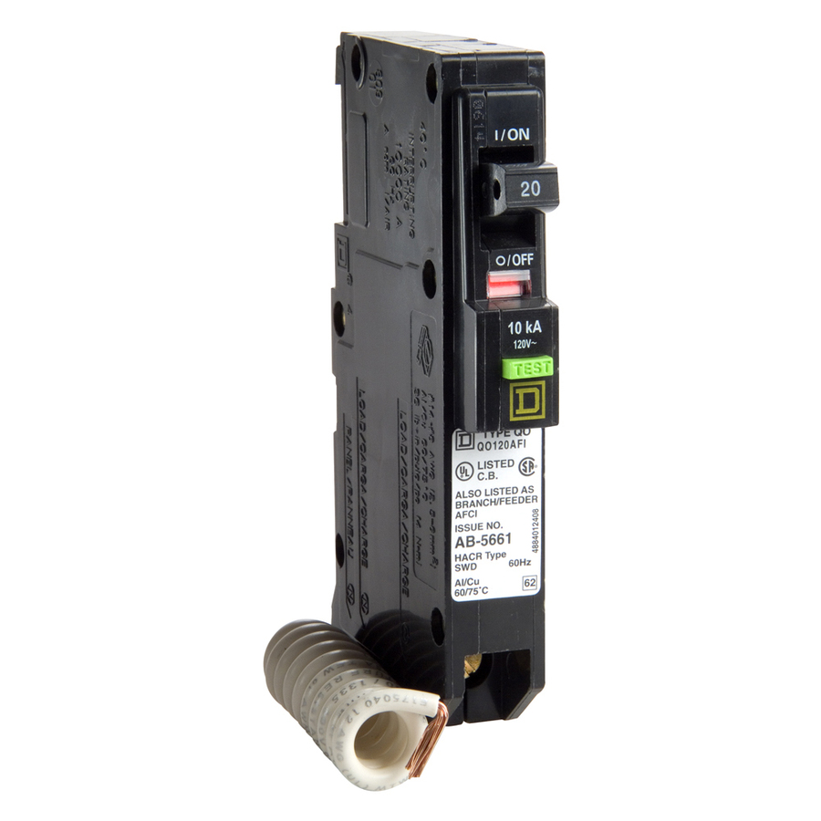 Square D QO 20 Amp Single Pole Circuit Breaker