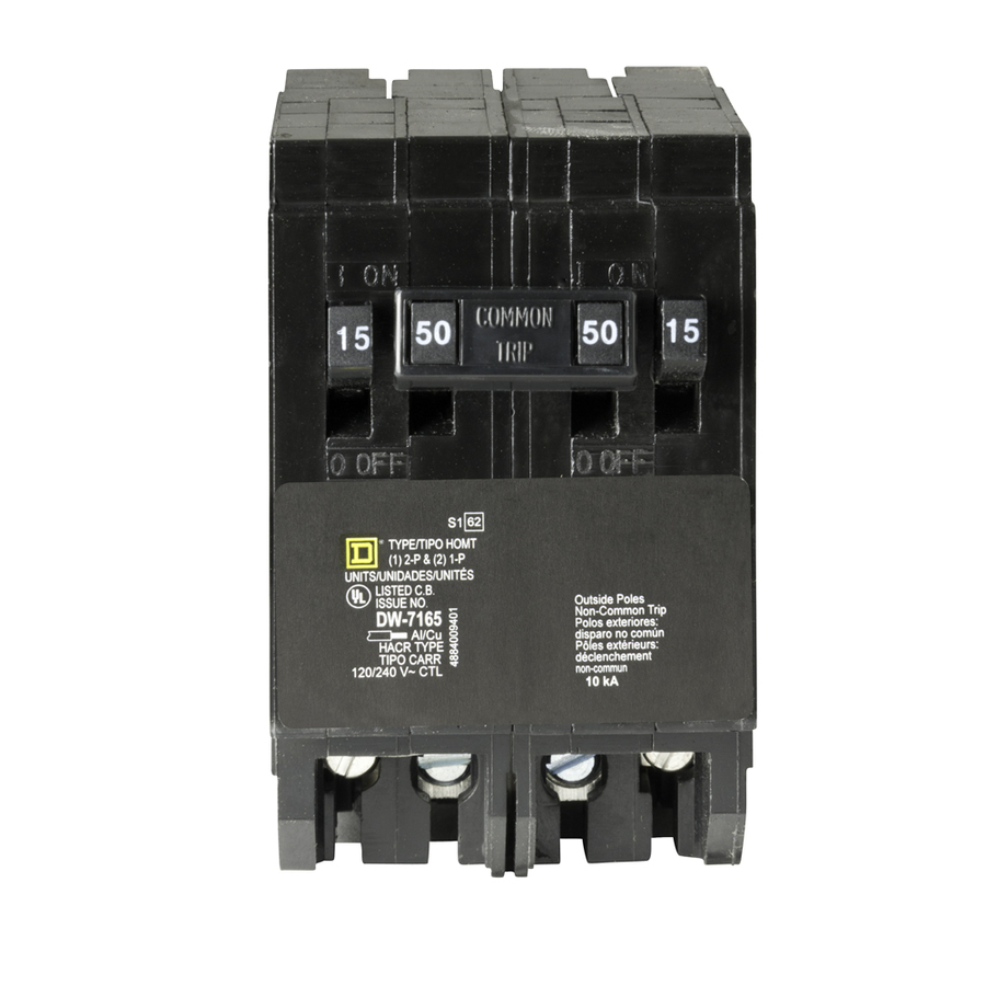 Square D Homeline 50 Amp Quad Circuit Breaker