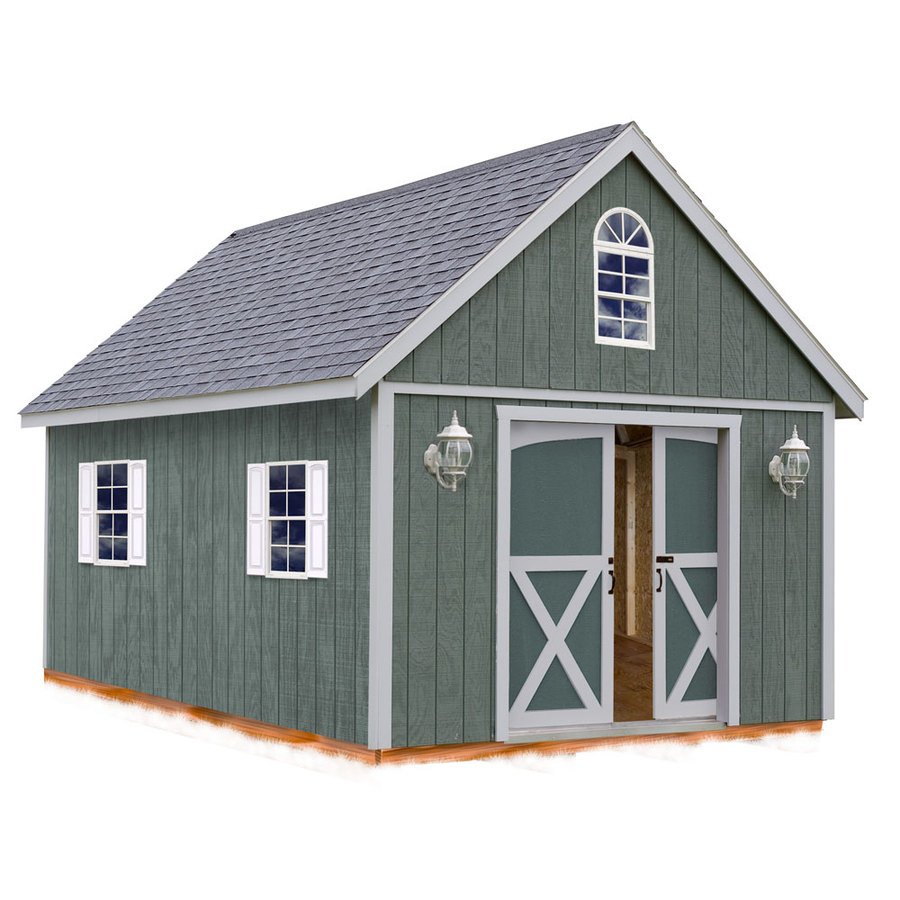 Best Barns Brentwood Without Floor Gable Engineered Wood Storage Shed (Common 12 ft x 16 ft; Interior Dimensions 11.42 ft x 15.17 ft)