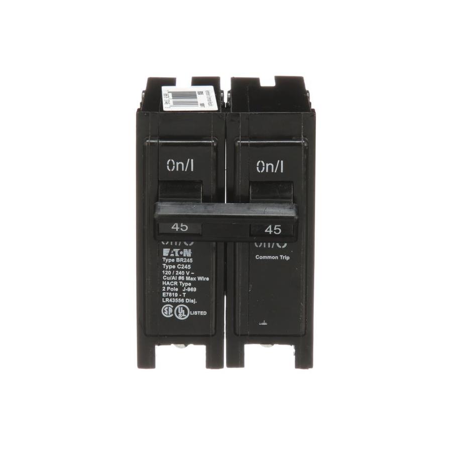 Eaton Type BR 45 Amp Double Pole Circuit Breaker