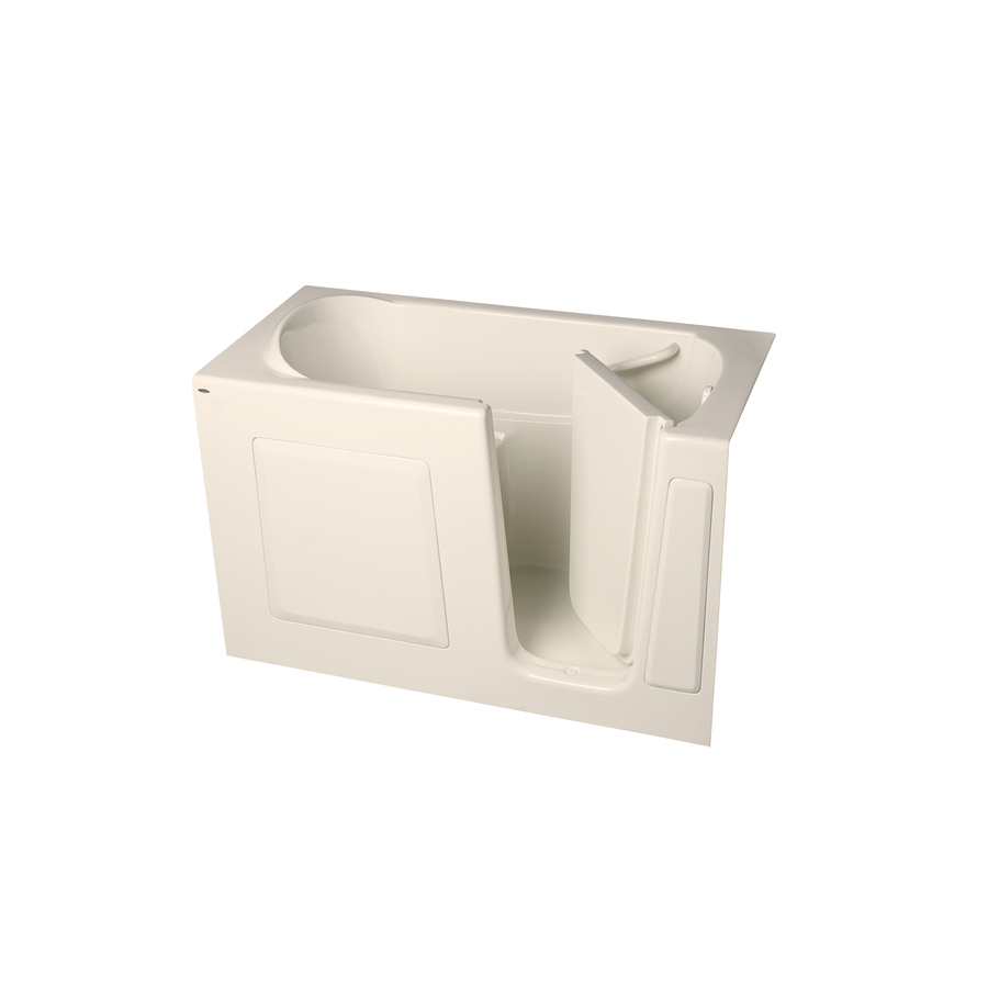 American Standard 59 in L x 30 in W x 37 in H Linen Fiberglass Rectangular Walk In Bathtub with Right Hand Drain