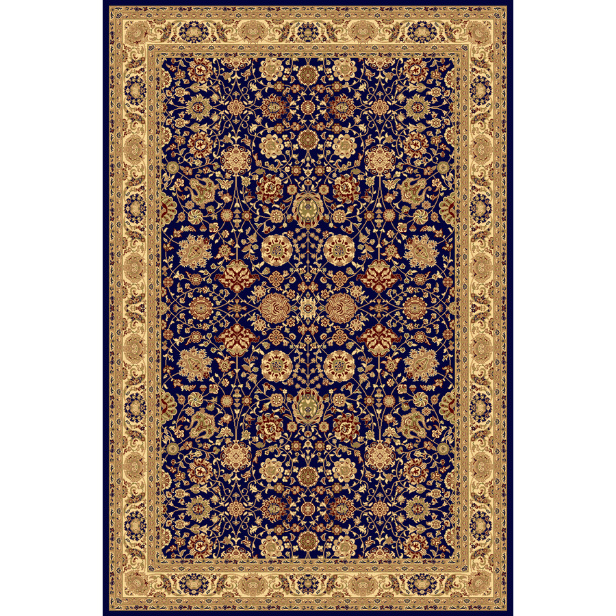 Rugs America New Vision Rectangular Blue Floral Woven Area Rug (Common 8 ft x 10 ft; Actual 7.83 ft x 10.83 ft)