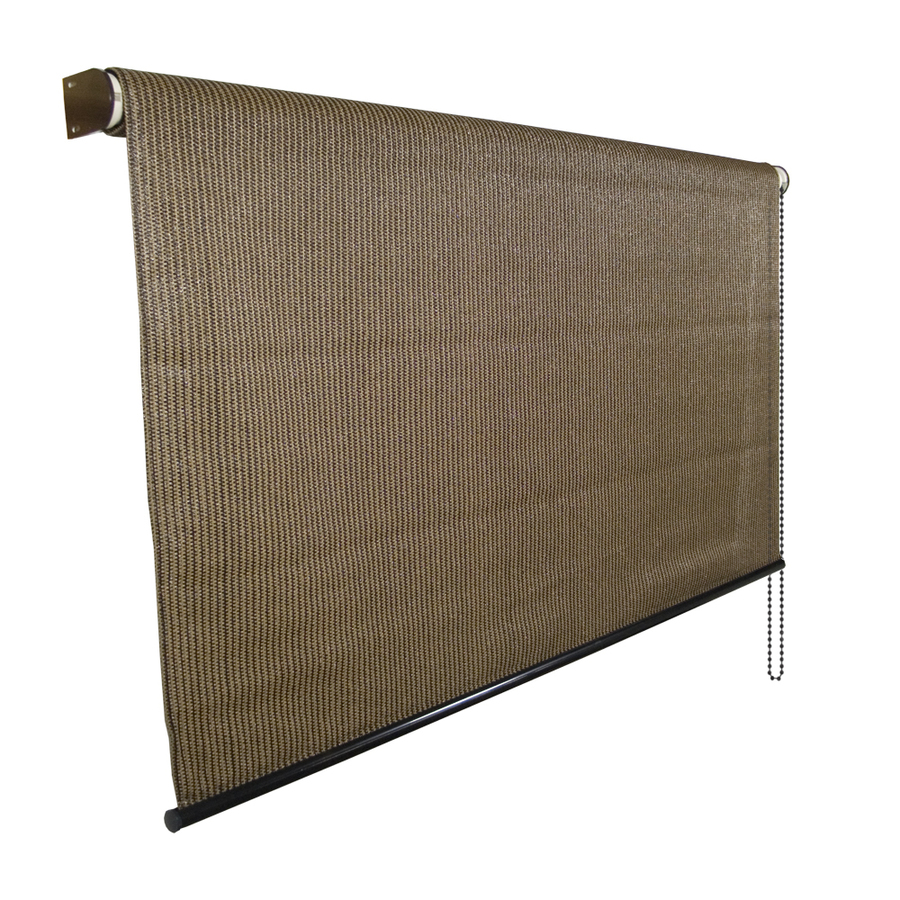 Coolaroo 120 in W x 72 in L Mocha Light Filtering PVC Exterior Shade