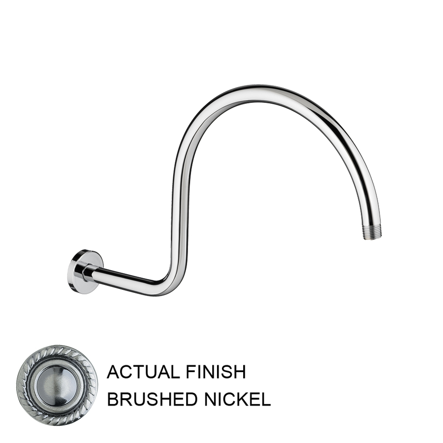 JADO Brushed Nickel Shower Arm and Flange