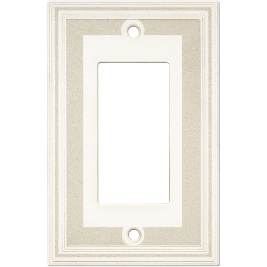 Somerset Collection Color Signatures 1 Gang Gray Single Round Wall Plate