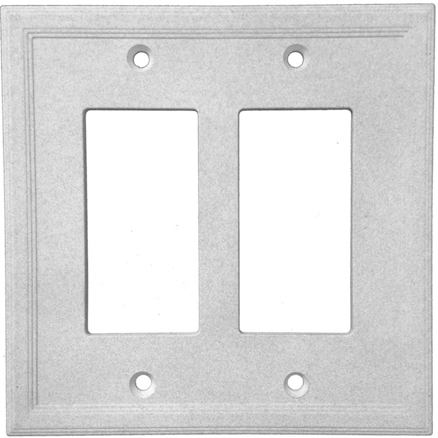 Somerset Collection Somerset 1 2 Gang Gray Decorator Rocker Cast Stone Wall Plate