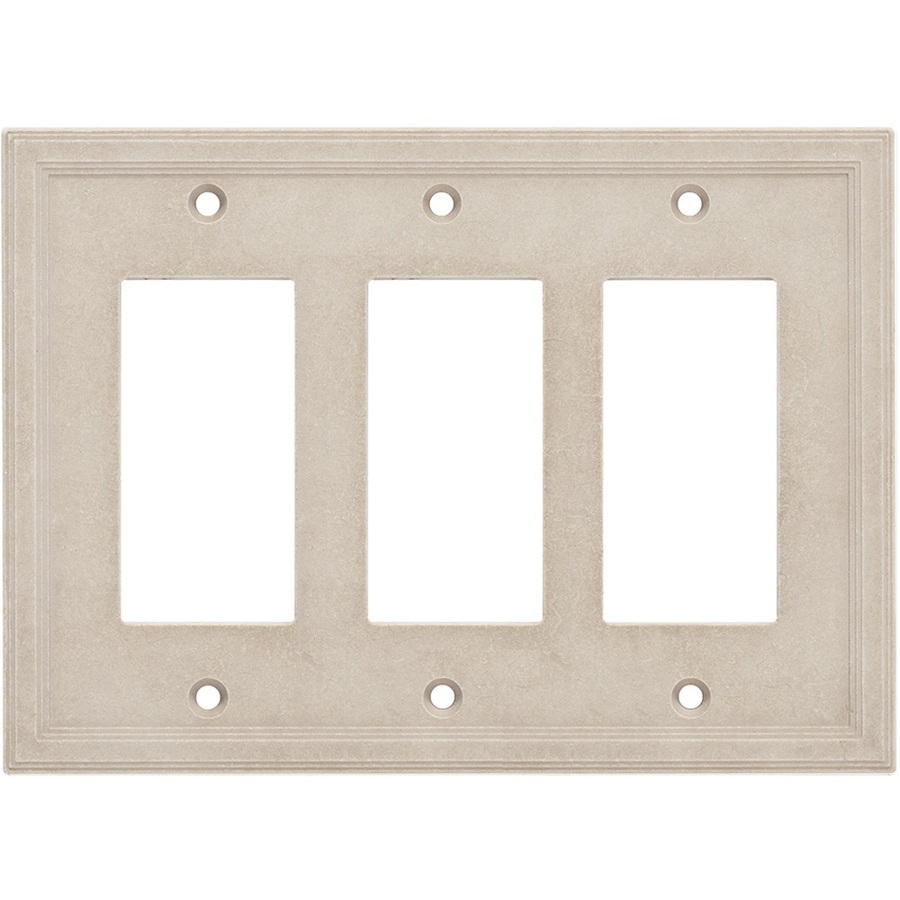 Somerset Collection Somerset 1 3 Gang Sand Decorator Rocker Cast Stone Wall Plate