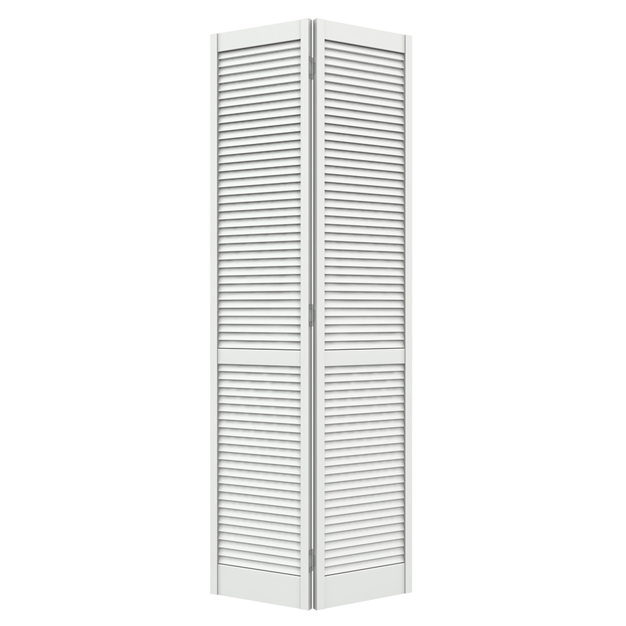 ReliaBilt Louvered Solid Core Pine Bifold Closet Door (Common 80 in x 24 in; Actual 79 in x 23.5 in)