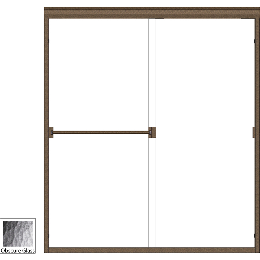 Basco Classic 60 in W x 57 in H Frameless Bathtub Door