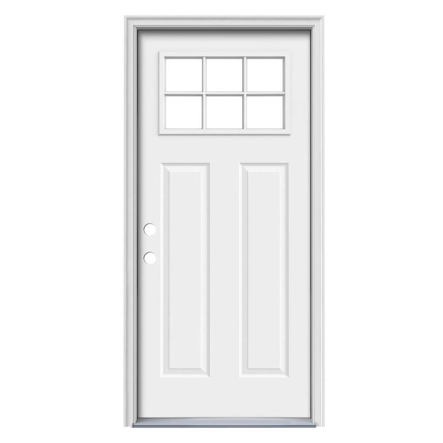 ReliaBilt Prehung Inswing Steel Entry Door (Common 36 in x 80 in; Actual 37.5 in x 81.75 in)