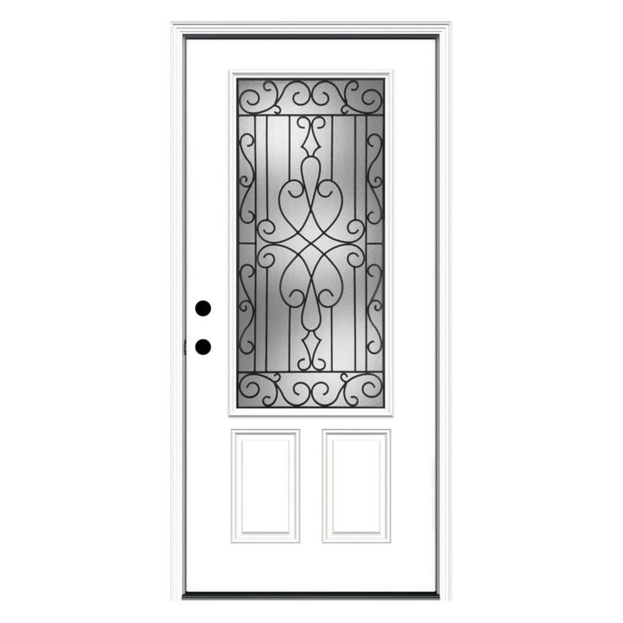 ReliaBilt 3/4 Lite Prehung Inswing Steel Entry Door (Common 36 in x 80 in; Actual 37.5 in x 81.75 in)