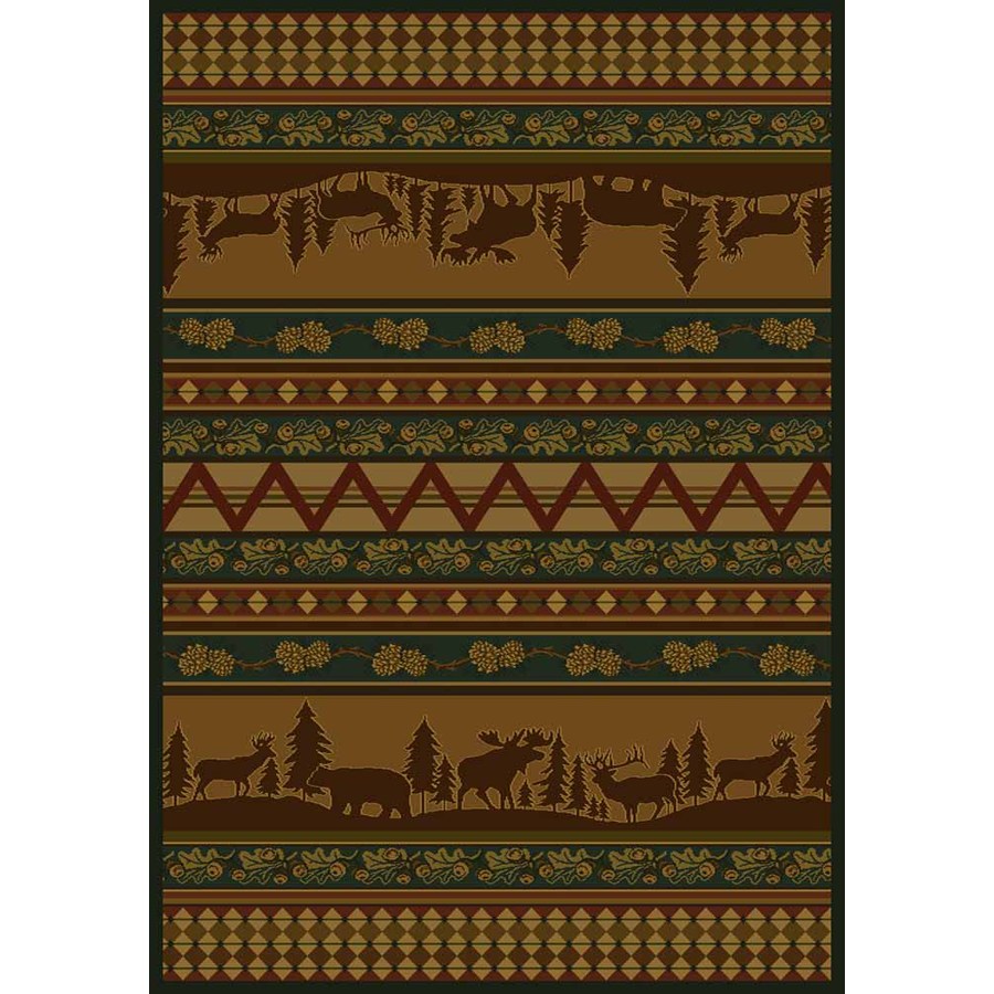 United Weavers Of America Marshfield 7 ft 10 in x 10 ft 6 in Rectangular Tan Border Area Rug