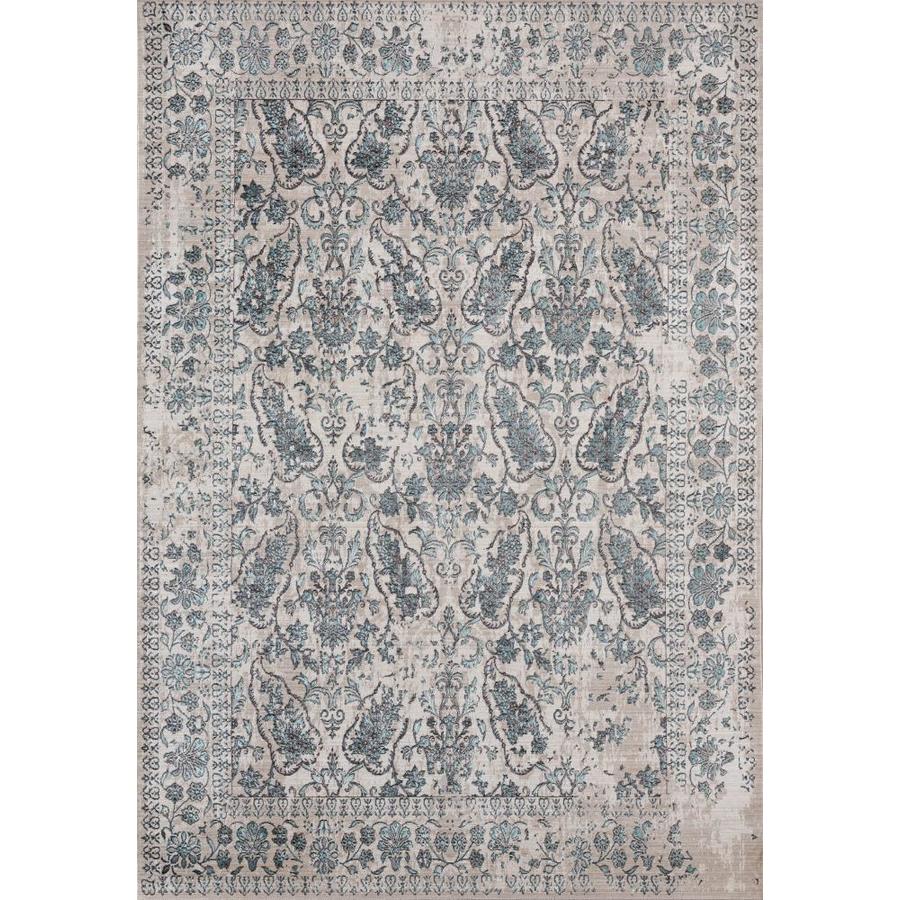 United Weavers Of America Soignee 12 x 15 Turquoise Indoor Distressed/Overdyed Vintage Area Rug Polyester in Blue | 1805 40569 1215