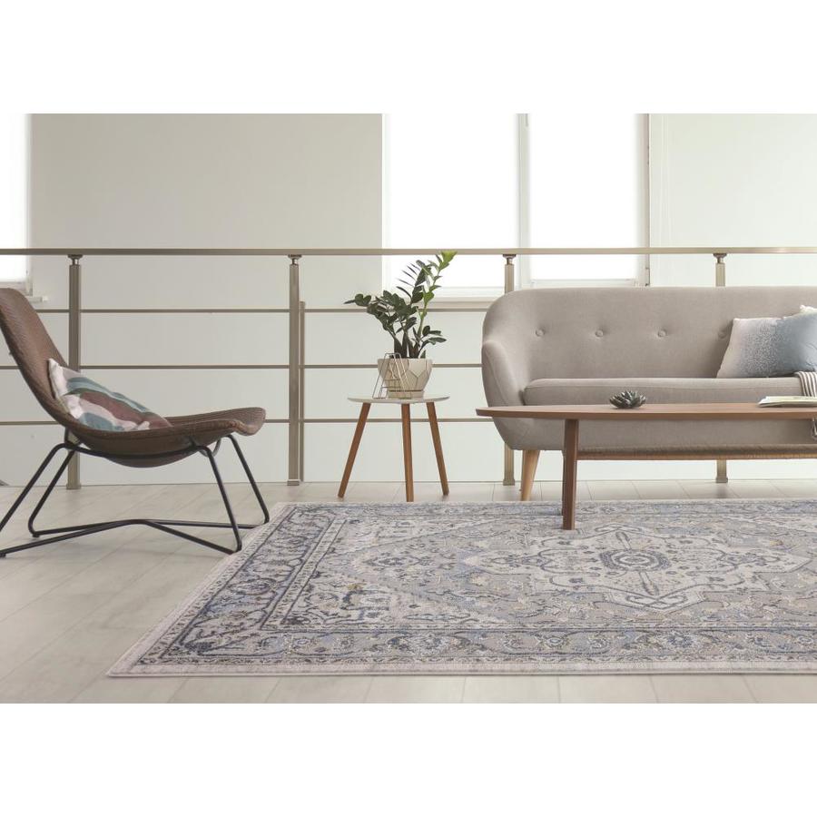 United Weavers Of America Veronica 12 X 15 Blue Gray Indoor Medallion Oriental Area Rug In The Rugs Department At Lowes Com