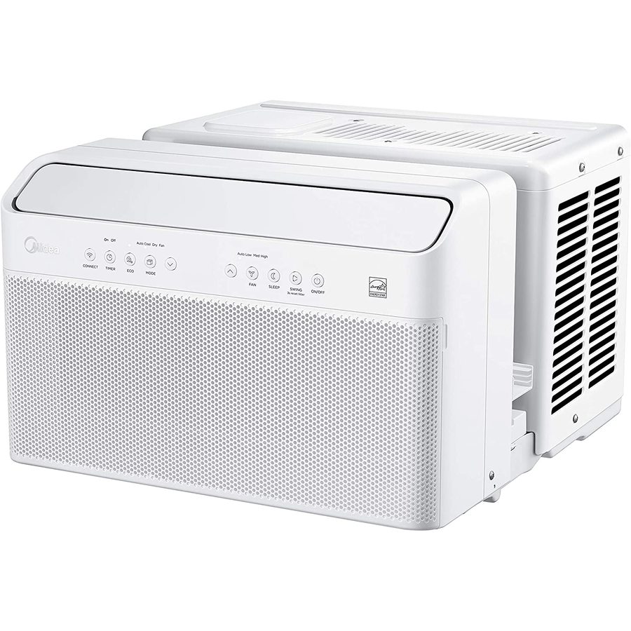 Midea 550-sq ft Window Air Conditioner (115-Volt; 12000-BTU) ENERGY STAR in White | MAW12V1QWT