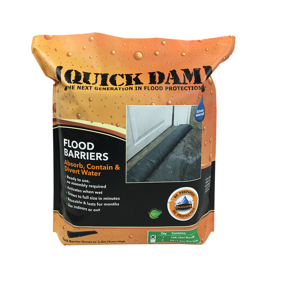 Quick Dam 120 in L x 6 in W Self Inflating Flood Bag