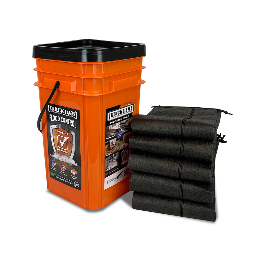 Quick Dam 5-Pack 120-in L x 6-in W Self-Inflating Polypropylene Flood Bag | QDGG10-5