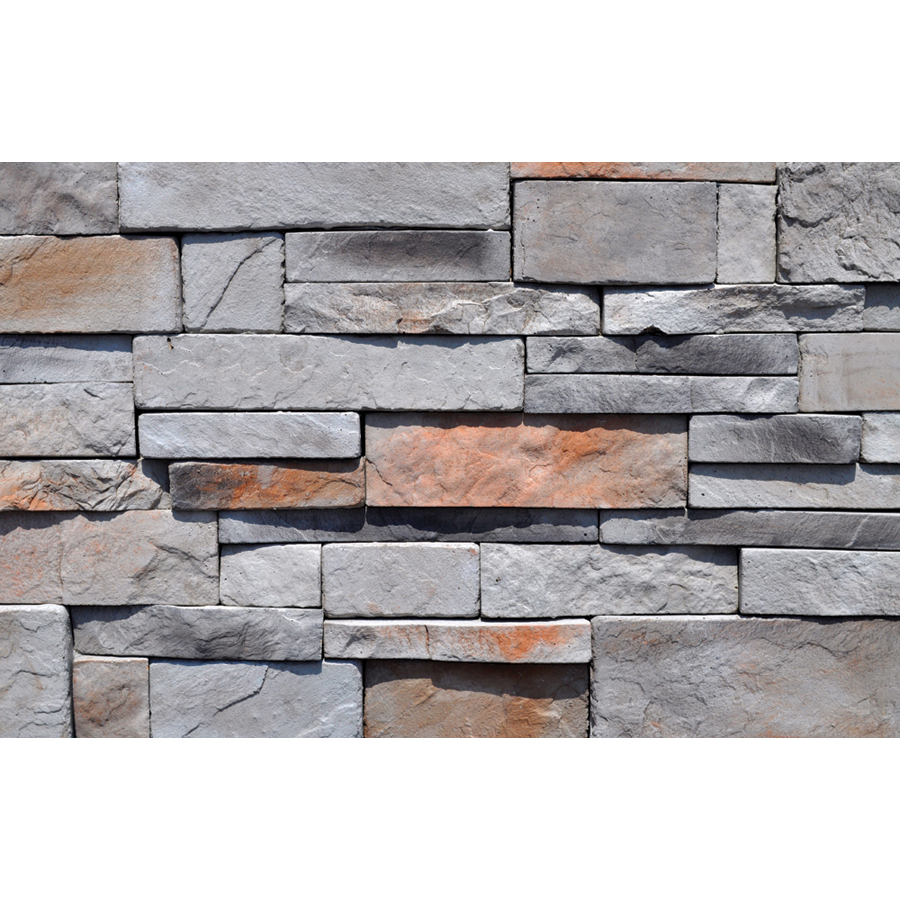 M Rock 100 Sq. Ft. Gray Dry Stack Flat