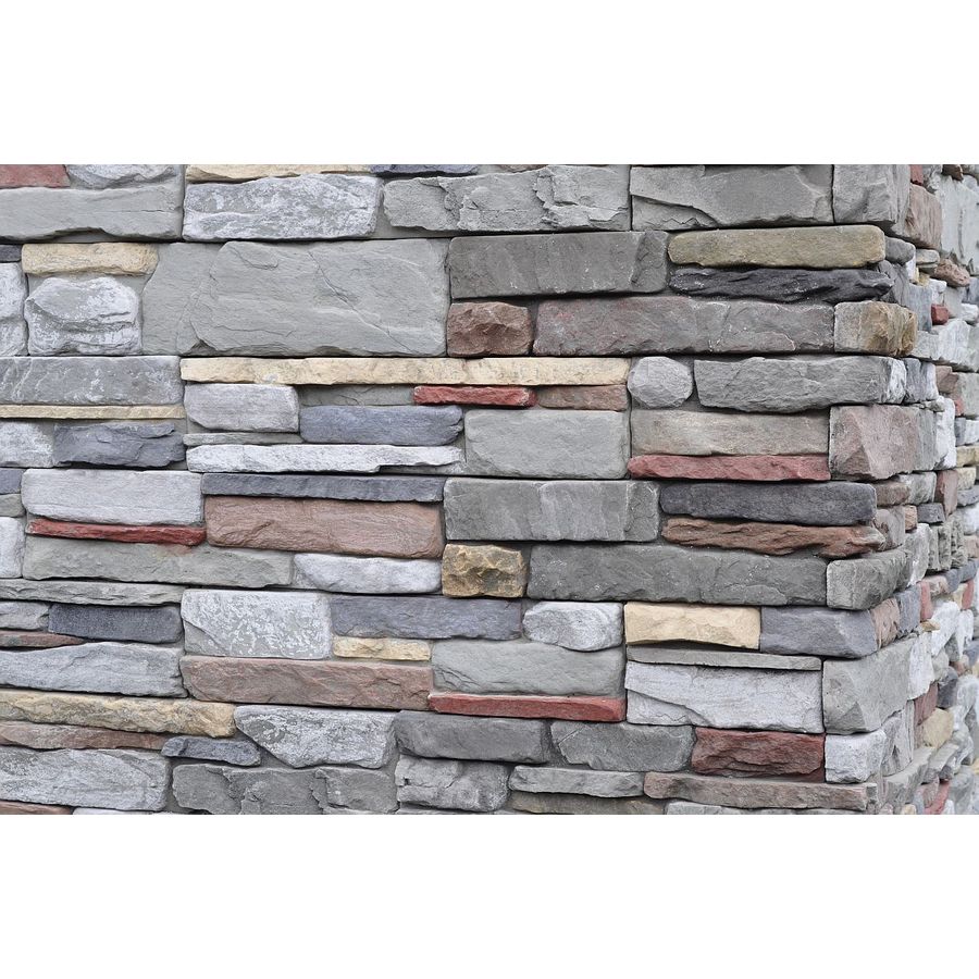 M Rock 125 Sq. Ft. Gray Dry Stack Flat