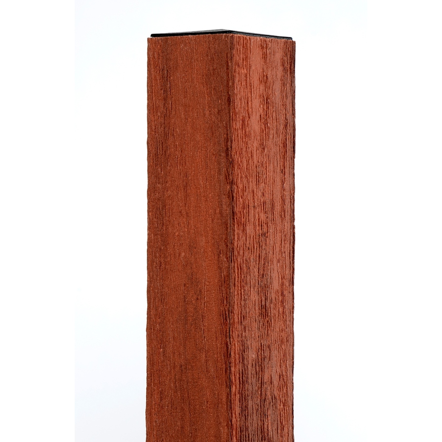 Woodshades 4 in x 4 in x 5 ft Redwood Composite Fence Post