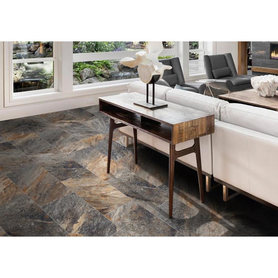 Della Torre Belmont Multicolor 12 In X 24 Glazed Porcelain Stone Look Floor And Wall Tile The Department At Lowes Della Torre Belmont Multicolor 12 In X