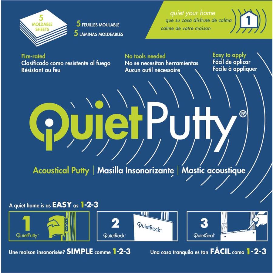 QuietPutty 1/4 in x 7 in x 7 in Acoustic Insulation